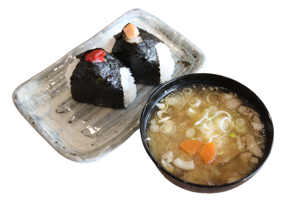 おむすび定食（具材を2種選べます）